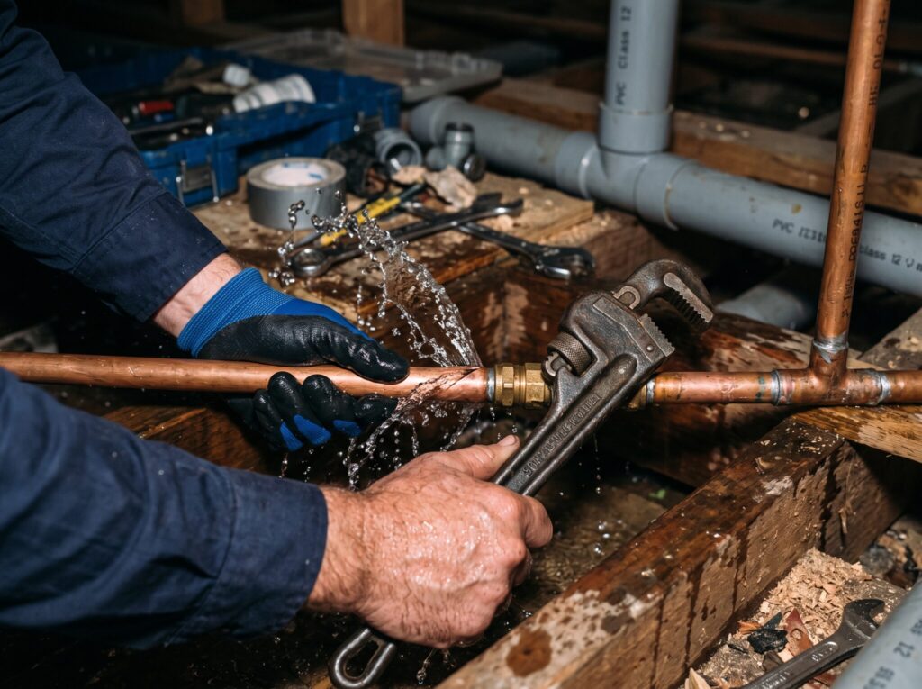 Burst pipes